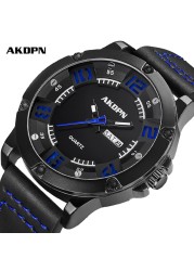 2021 Fashion Men Quartz Wrist Watches Male Clock PU Leather Creative Watches Relogio Masculino Unique Wristwatches