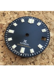 S-watch dial with s logo for sei..Oemdial blue color 28.5mm super c3 plume fit skx007/009 Japan 6r35