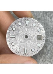 29mm diameter meteor dial design suitable for DG2813 or MIYOTA8215 movement sub-chain watch accessories blue luminous