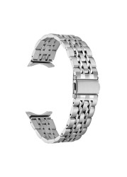Stainless Steel Strap for Samsung Galaxy Watch 4 Classic 46mm 42 44mm 40mm Metal Bracelet Accessories