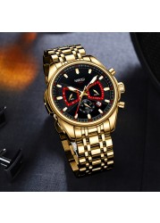 NIBOSI Mens Watches Luxury Brand Waterproof Quartz Military Wristwatch Men Sports Watch Automatic Date Relogio Masculino