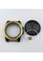 40mm NH35 NH36 case, watch accessories, add ceramic bezelfit for nh35 nh36, miyota 8215 8205 movement NO.26