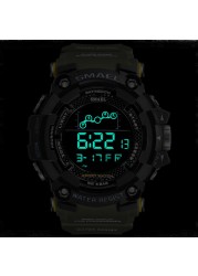 SMAEL Military Watch Men Water Resistant Army Sport Watch led Digital Wristwatch Male Stopwatches 1802 relogio masculino watches