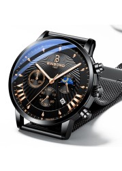 Men's Watches Top Brand Luxury Fashion Quartz Watch Men Military Chronograph Sports Wristwatches 24 Hours Clock Relogio Masculino