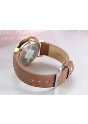 Women's Watch Retro Simple Japan Quartz Watches Big Big Top Fashion Dress Bracelet Girl Genuine Leather Birthday Gift Julius No Box