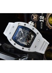 2022 RM Feature Luxury Men's Military Hollow Sports Watch Men Analog Date Quartz Watch Men's Watch