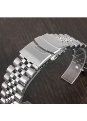 Stainless Steel Band Strap 22mm Folding Buckle Diving Men Sport Replacement Bracelet for Seiko Turtle SRP773 / 774 / 777