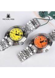 Tactical Frog Sub 300T V3 Retro Diver Watch Men NH35A Automatic Sapphire 200M Waterproof Luminous Stainless Steel Mechanical Bracelet