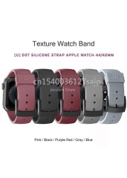 Women Ladder Loop Strap for Apple Watch Band 7 41mm 45mm 40mm 38mm 42 44mm Silicone Sport Bracelet Band for iWatch 3 4 5 SE 6