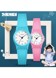 SKMEI Colorful Childhood Quartz Watches Simple Soft Kids Wristwatches Fashion Waterproof Boys Watch Ladies relogio infantil 1401