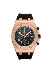 Famous Luxury Brand Men Quartz Watch Waterproof Calendar Wrist Watches for Men Sport Date Silicone Strap Male Clock Montre Homme