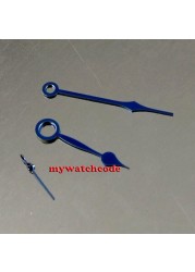 Blue watch hands for 44mm case eta 6497 6498 seagull 3600 3620 movement