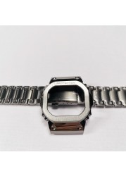Gray Color GM5600 Watchband and Bezel Watch Band and Metallic Bracelet and Case Cover for GM-5600 with Tools
