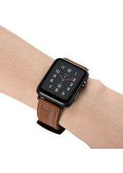 leather strap for apple watch band 44mm/40mm iwatch band 42mm/38mm correa bracelet strap apple watch strap series 6 se 5 4 3