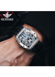 OUPINKE Luxury Brand Men's Mechanical Watches Automatic Swiss Movement Waterproof Sapphire Mirror Men Automatic Watches