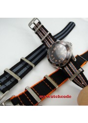 20mm black strap premium quality 20mm nylon watch band for military watch