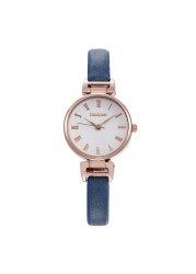 Casual and versatile little fresh Roman lady quartz watch leisure small leather fine strap student watch