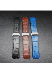 25*19mm Genuine Cowhide Rubber Watchband Applicable for Hublot Strap for Big Bang Strap Butterfly Buckle Watch Tools Accessories