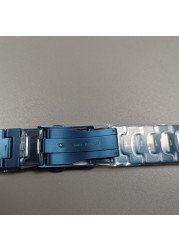 Genuine GMW-B5000 Blue Camouflage Titanium Watch Band With Tools and Screws