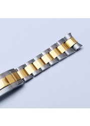 Watch Band for Rolex Submarine Yacht-Master Daytona Solid Stainless Steel Watch Strap Chain Watch Accessories Watch Band