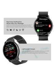 2022 Smart Watch Ladies Full Touch Screen Sport Fitness Watch IP67 Waterproof Bluetooth Android iOS Female Smart Watch