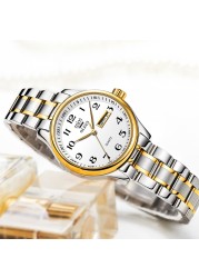 OLEVS Golden Waterproof Women's Watch Famous Brand Luxury Waterproof Quartz Wrist Watch For Women Business Lady Watch Dropshipping
