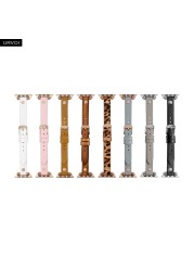 URVOI Leather Strap for Apple Watch Series 7 6 SE 5 4 3 2 1 Ultra-thin Strap Fashion Design Pin Buckle for iWatch 41 45mm