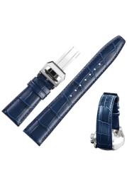 20mm 21mm 22mm Watch Band For IWC Watches Portofino Portugieser Strap Watch Accessorie Genuine Leather Watch Band Strap Chain