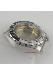 40mm sapphire ceramic cup bezel watch case fit 2824 2836 8215 NH35A NH36A movement