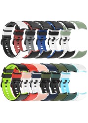 Silicone Strap For Samsung Galaxy Watch Band 4 44mm 40mm Bracelet Galaxy Watch 4 classic 46mm 42mm Curved End Sports WatchBands