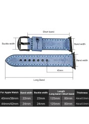 عالية الجودة جلدية حلقة ل Iwatch سلسلة 7 41 مللي متر 45 مللي متر 6 SE 5 4 3 2 1 44 مللي متر أنحل حزام ل أبل ووتش الفرقة 38 مللي متر 42 مللي متر 40 مللي متر