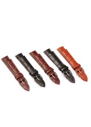 Z08 Watch Band Genuine Leather Straps 10-24mm Watch Accessories High Quality Brown Colors Watchbands