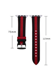 100% Genuine Leather Strap for Apple Watch Band 45mm 41mm 44mm 42mm 38mm 40mm Sport Band for iwatch 7 SE 6 5 4 3 Watchband