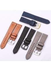 Cowhide Watches 18 20 22 24mm Women Men Quick Release For Samsung Gear S3 Genuine Leather Vintage Band Watch Strap