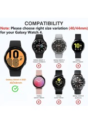 Samsung Galaxy Watch 4 Screen Protector Case 44mm 40mm Protective Flip Cover Hard PC Bumper Case For Women Men Watch 4 44mm 40mm