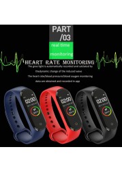 M4 Smart Digital Watch Bracelet for Men and Women with Heart Rate Monitor Running Pedometer Calorie Counter Health Sports Tracker