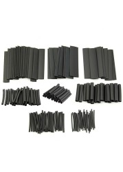 127pcs Heat Shrink Wire Tube Shrinkable Wrap Tubing Wire Connect Cover Cable Protection Electrical Cable Waterproof Shrinkable 2:1