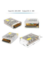 DC 5V 12V 24V 36V 48V 60V تحويل التيار الكهربائي 2A 3A 4A 5A 8A 10A 15A 20A 25A 30A 40A 50A 60A 100A محول الطاقة محول