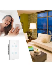 Alexa Smart Switch US/Brazil Tuya Control Works with Google Home Voice Control WiFi Smart Life Home Touch Switch Need Neutral