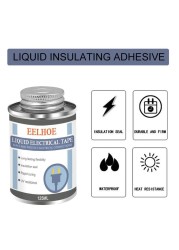 125ml Electrical Tape Liquid Insulation Sealant Electronic Static Sealant High Temperature Resistant Glue Seal Waterproof