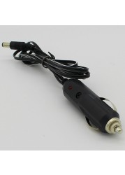 Car Cigarette Lighter 5.5*2.1mm Plug Cigar Power Connector Fused With LED Light With 1.5m Cable Wire End Caps