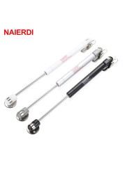 NAIERDI-Brass Door Lift, Hydraulic Gas Support, Cabinet Door Hinge, Kitchen Cabinet Door, 6kg/10kg/15kg