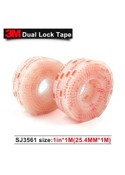 Mushroom Clear Tape, Double Lock, 3M, SJ3561, Type 400, 25.4 x 1mm