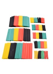 127/164/328/580/780pcs Polyolefin Heat Insulation Wire Cable Heat Shrink Tubing Shrinkable 2:1 Wrap Sleeve Tube Assortment Set