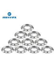 Waniva Titanium Gasket M5 M6 M8 M10 Fancy Decorative Spacer Washers for Motorcycle Car 10pcs