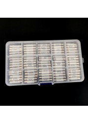 75pcs Ceramic Fuse 6mm x 30mm 0.5A 1A 2A 3A 4A 5A 6A 8A 10A 13A 15A 20A 25A 30A Fuse Assortment Kit 250V 6x30mm Insurance Tube