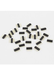 10pcs/lot 4 Pin RGB Connector Adapter Pin Needle Male Double Type 4pin, for RGB 5050 3528 LED Strip DIY Lights Insert