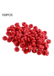 100pcs red capping cap open capping tube capping glue sealing and maintaining latex cap capping saver easy to use