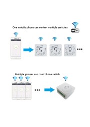 Avoir 1-5pcs Smart Life Circuit Breaker Tuya Switch Wifi Smart Home Socket Wireless Sensor Switch Mini Wifi Console 16A