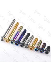 Tgou Titanium Bolt M10x20~90mm Pitch1.25/1.5mm Flange Inner Outer Bolt Gun for Motorcycle Disc Brake Refit